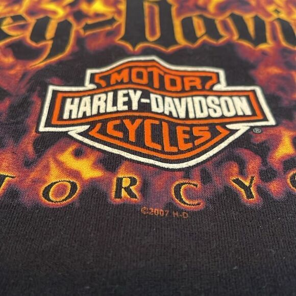 HARLEY-DAVIDSON Daphne, Alabama Eastern Shore 2007 Pinup Girl Graphic Tee - Picture 6 of 15
